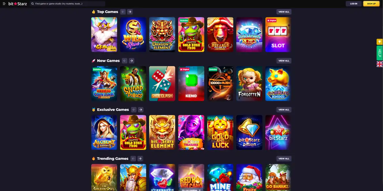 bit starz casino games